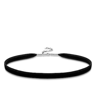 1 - Collana Thomas Sabo KE1728-331-11-L36v cordino nero collezione Choker