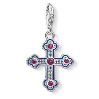 1 - Ciondolo Thomas Sabo 1496-391-7 Argento 925 Charm Croce