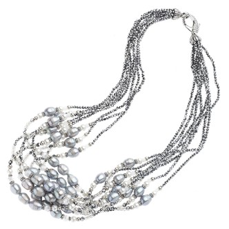 1 - Ottaviani necklace 48399 beads and crystals Bijoux collection