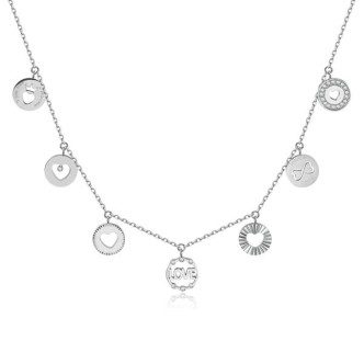 1 - Brosway necklace BAH27 316L steel with Swarovski Chant collection