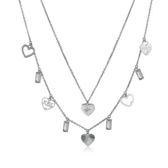 1 - Necklace Brosway BAH29 steel 316L with Swarovski Chant collection