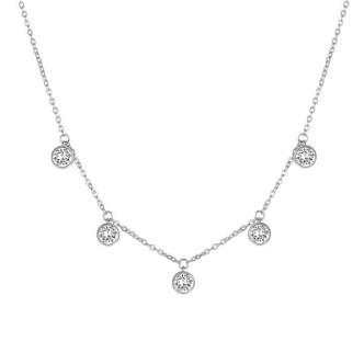 1 - Collana Brosway BYM07 acciaio 316L con Swarovski collezione Symphonia