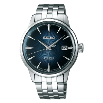 1 - Seiko watch Automatic men's analogue leather strap Presage SRPB41J1