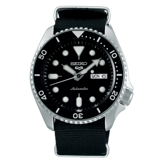 1 - Automatic watch Seiko SRPD55K3 steel collezone 5 Sports