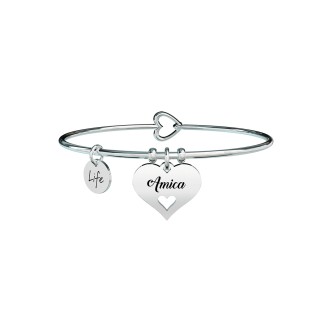 1 - Bracciale Kidult 731625 acciaio 316L cuore collezione Love