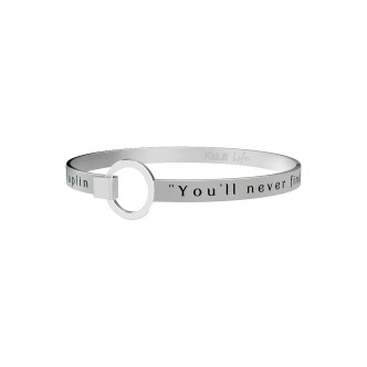 1 - Bracciale Kidult 731605 acciaio 316L con Frase Chaplin collezione Philosophy