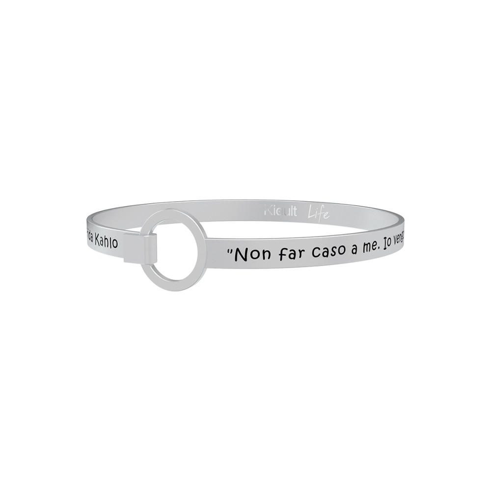 1 - Kidult bracelet 731598 316L steel with phrase F. Kahlo collection Philosophy