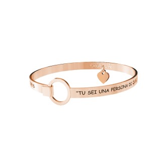 1 - Bracciale Kidult 731648 acciaio 316L PVD Oro Rosa collezione Love