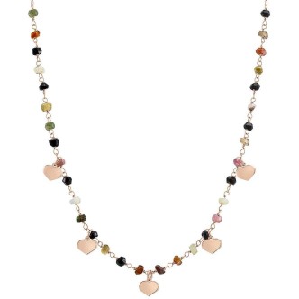 1 - Nomination necklace 027236/022 steel Mon Amour Rainbow collection