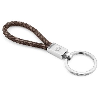 1 - Nomination 026436/003 leather and steel key ring Tribe collection