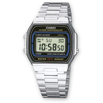 1 - Orologio Casio unisex digitale cinturino in acciaio Casio Collection Vintage A164WA-1VES