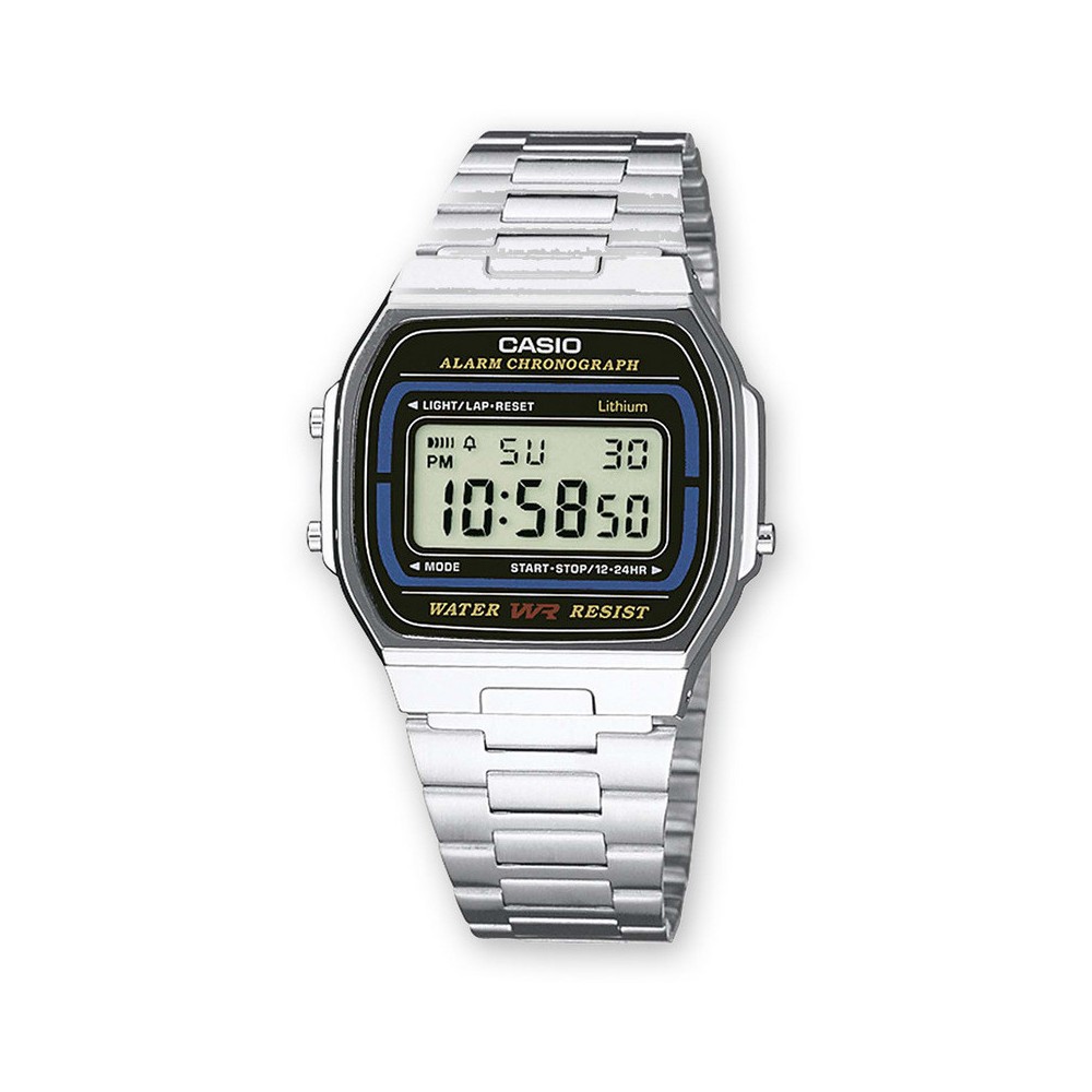 1 - Casio watch unisex digital steel strap Casio Collection Vintage A164WA-1VES