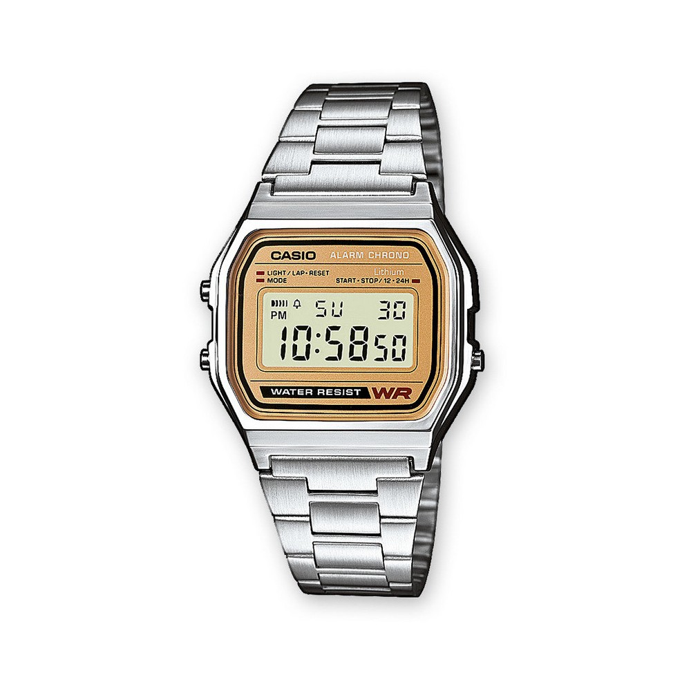 1 - Casio watch unisex digital steel strap Casio Collection Vintage A158WEA-9EF