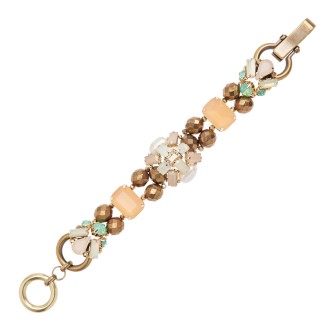 1 - Bracciale Ottaviani 500433B bronzato con cristalli collezione Bijoux