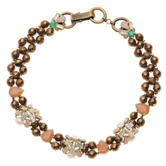 1 - Ottaviani 500433C bronzed necklace with Bijoux collection crystals