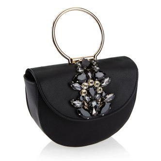 1 - Borsa Ottaviani 33261 Clutch in ecopelle con Swarovski