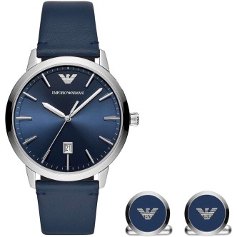 1 - Emporio Armani men's watch AR80032 with cufflinks