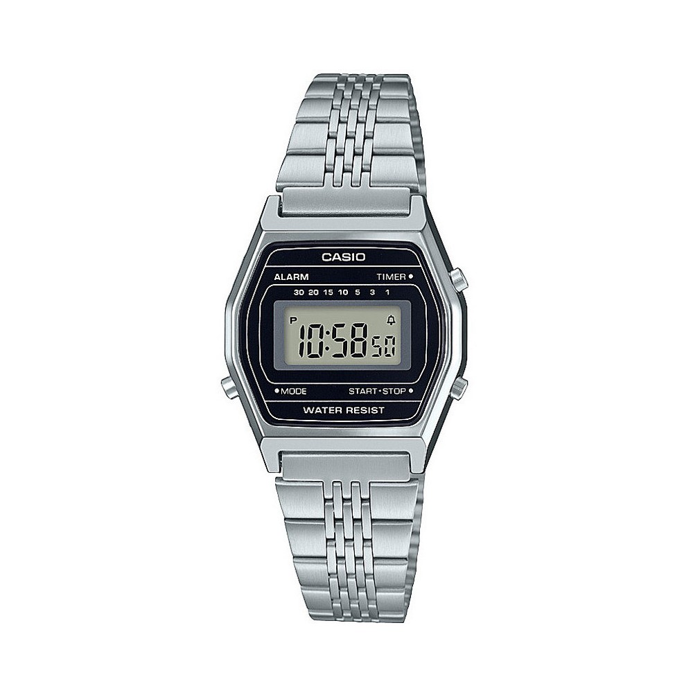 1 - Orologio Casio donna digitale cinturino in acciaio Casio Collection Retro LA690WEA-1EF