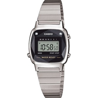 1 - Casio watch woman digital steel strap Casio Collection Retro LA670WEAD-1EF