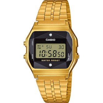 1 - Orologio Casio donna digitale cinturino in acciaio Casio Collection Retro A159WGED-1EF