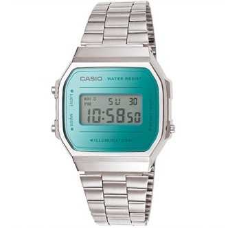 1 - Casio watch unisex digital steel strap Casio Retro A168WEM-2EF