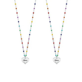 1 - Woman Kidult necklace 751088 316L steel Love collection