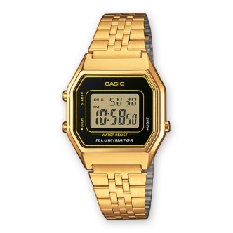 1 - Orologio Casio donna digitale cinturino in acciaio Casio Retro LA680WEGA-1ER