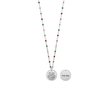 1 - Kidult Frida Khalo Women's Necklace 751149 316L Steel Philosophy Collection