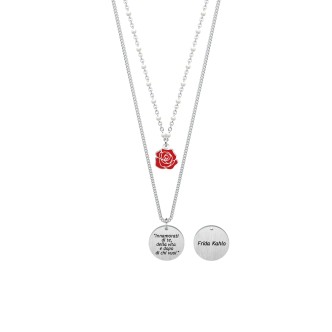 1 - Kidult Frida Khalo woman necklace 751150 316L steel Philosophy collection