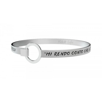 1 - Bracciale Kidult 731472 acciaio 316L con frase di Vasco Rossi collezione Free Time