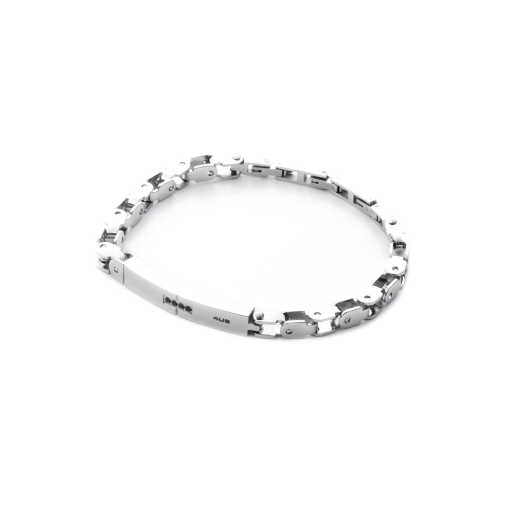 1 - Bracelet Paciotti 4 US steel men 4UBR3104 Beading collection