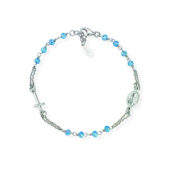 1 - Amen Bracelet BROBC3 925 Silver Rosari collection