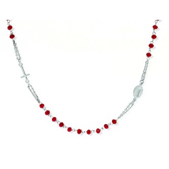 1 - Necklace Amen CROBR3 Silver 925 Rosari collection