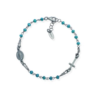 1 - Bracelet Amen BRONBL3 925 Silver Rosari collection