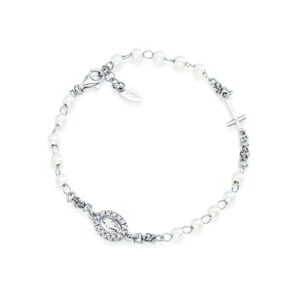 1 - Amen Bracelet BROBBZ-M3 925 Silver Rosari collection