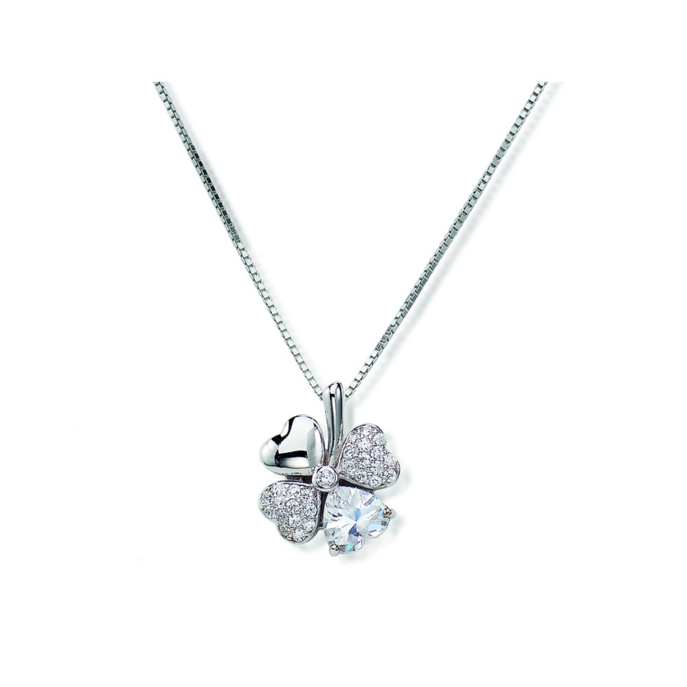 1 - Amen necklace CLPQUBB Silver 925 Amore collection