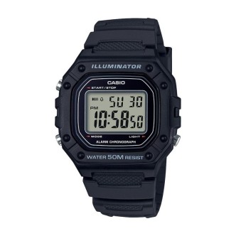 1 - Casio Watch Man Digital Resin Band Casio Collection W-218H-1AVEF