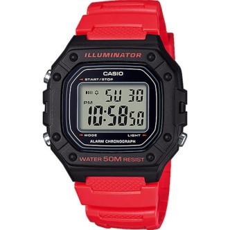 1 - Casio Watch Man Digital Resin Band Casio Collection W-218H-4BVEF