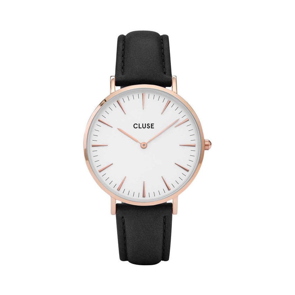 1 - Cluse watch only unisex analog time leather La Boheme CL18008