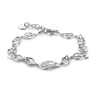 1 - Bracciale Brosway BVS11 acciaio 316L collezione Leaves of Life