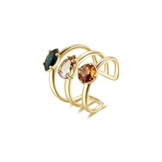 1 - Brosway ring BFF149B brass Affinity collection