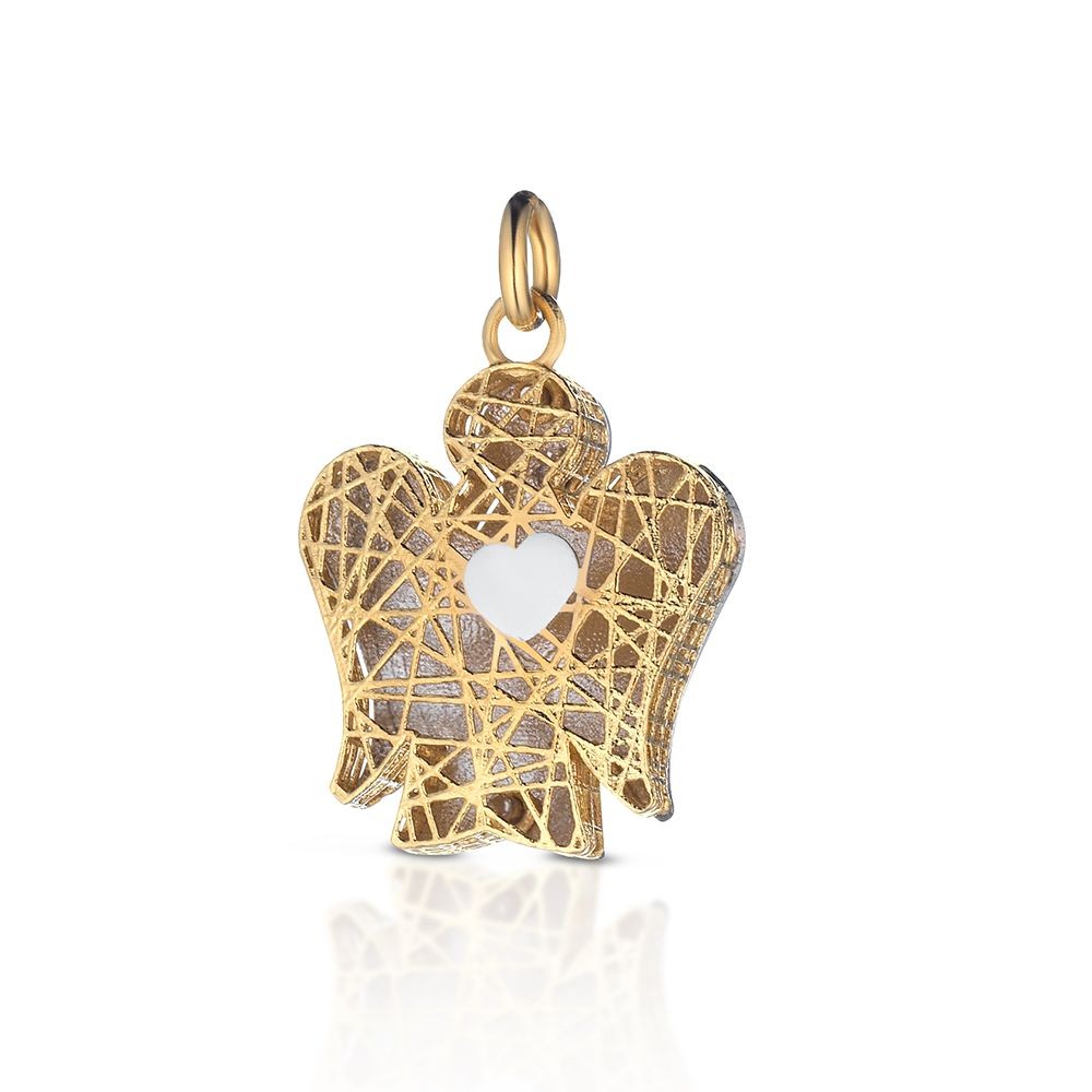 1 - Pendant Roberto Giannotti PZ650 18 Kt Yellow Gold Angels collection