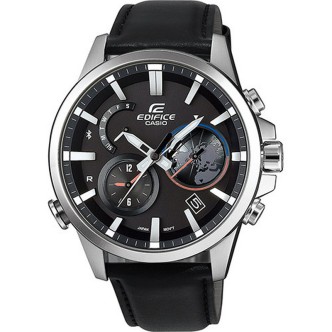 1 - Orologio Casio Cronografo uomo cinturino in pelle Edifice EQB-600L-1AER