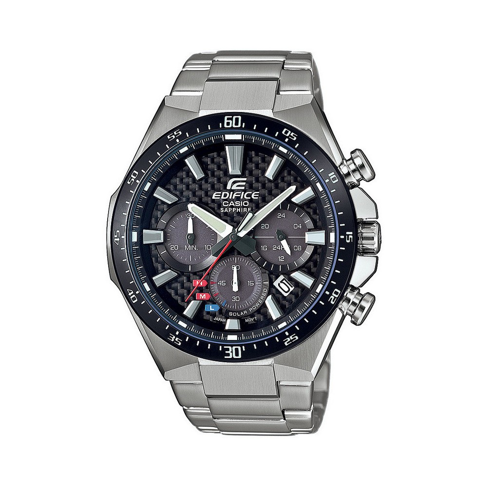 1 - Orologio Casio Multifunzione uomo cinturino in acciaio Edifice EFS-S520CDB-1AUEF