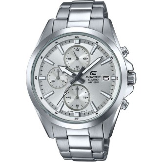 1 - Orologio Casio Cronografo uomo cinturino in acciaio Edifice EFV-560D-7AVUEF