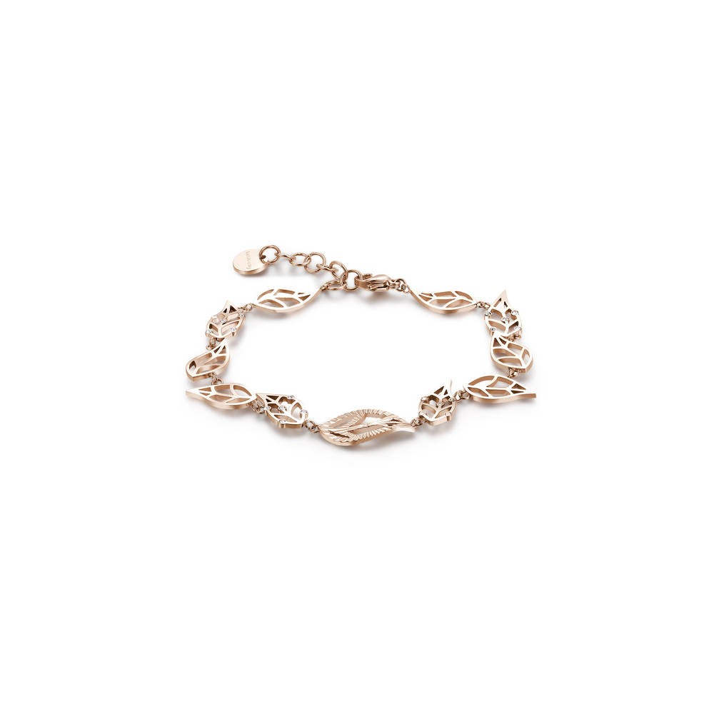 1 - Bracciale Brosway BVS12 acciaio 316L collezione Leaves of Life