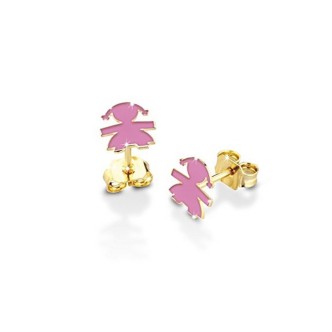 1 - Le Bebè PMG003 earrings in yellow gold 9Kt Primegioie child