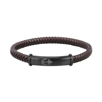 1 - Bracciale uomo Sector SZV55 cuoio collezione Bandy