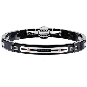 1 - Bracciale Zancan uomo EHB001 Acciaio 316L collezione Hi Teck