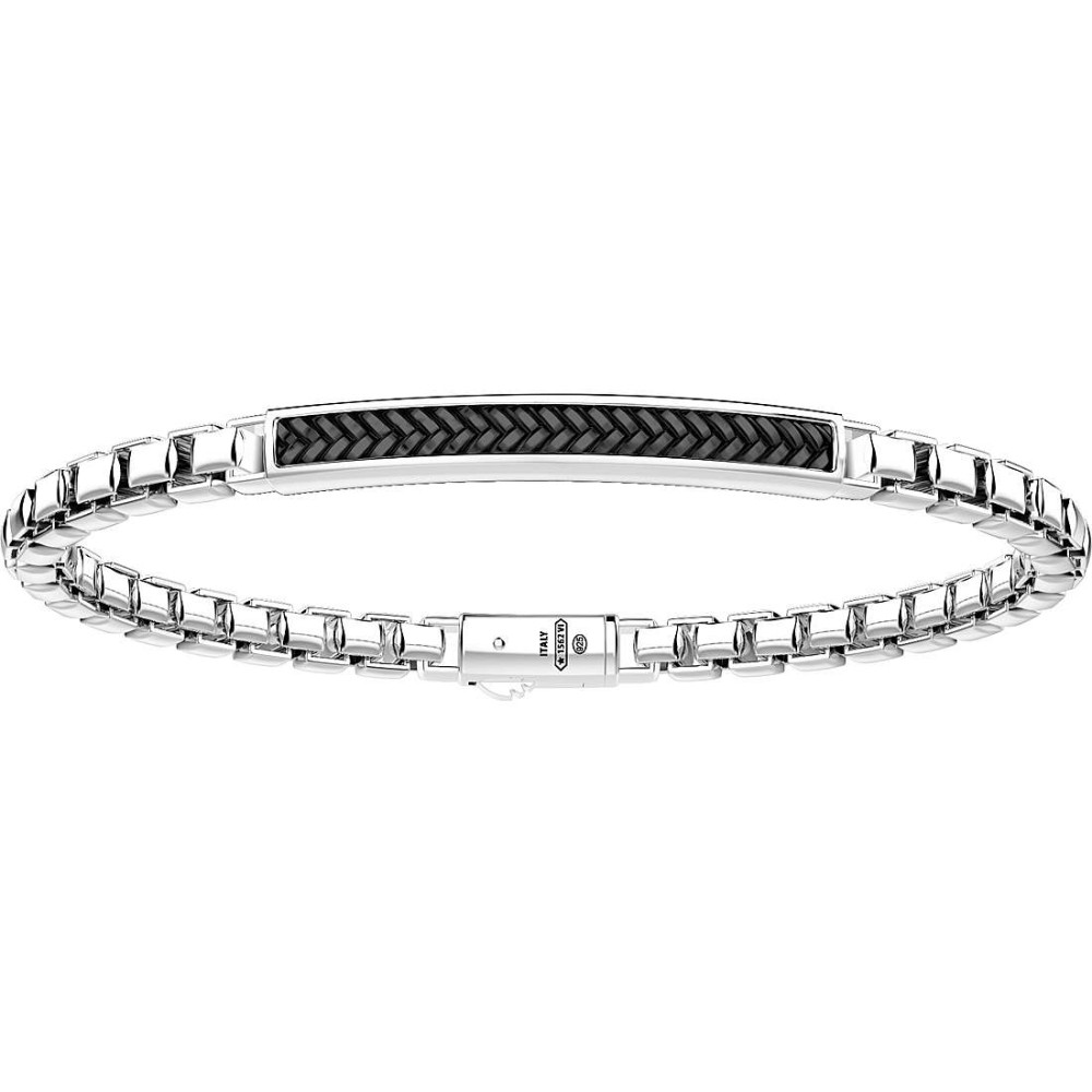 1 - Zancan EXB702-N 925 silver man bracelet Cosmopolitan collection